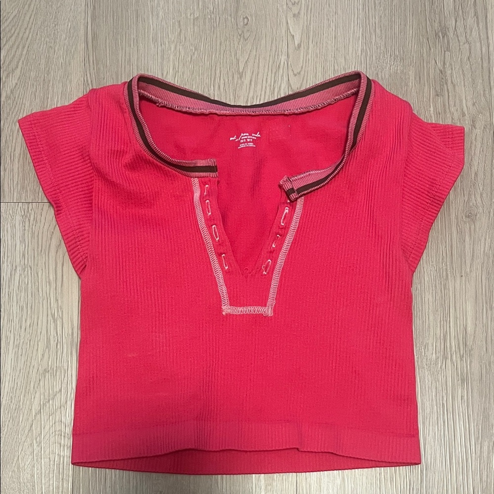 Urban Outfitters Pink Crop Top